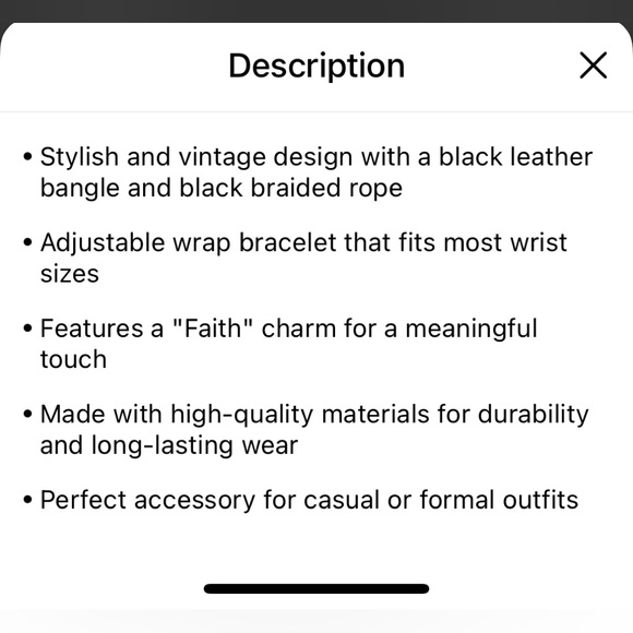 NEW Faith Adjustable Bracelet - Picture 8 of 8